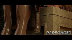 Oynat Lara Croft'un Islak ve Vahşi 3D Orgy: Cum Dolgulu Creampie Gangbang
