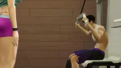 Reproduzir Madrasta japonesa faz exercícios físicos com o enteado na academia